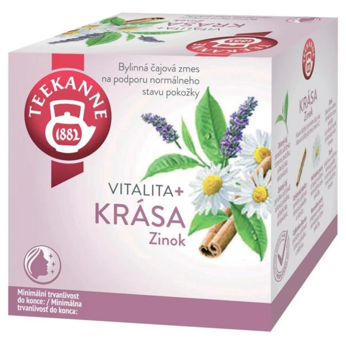 Čaj TEEKANNE Vitalita + Krása (Zinok) 10 x 1,7g 