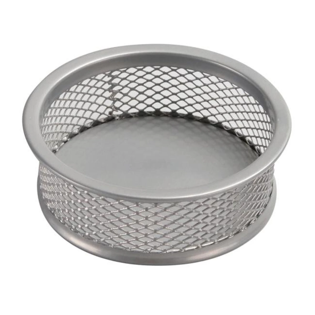 Drôtený stojan na kancelárske spony 90x32mm malý strieborný 