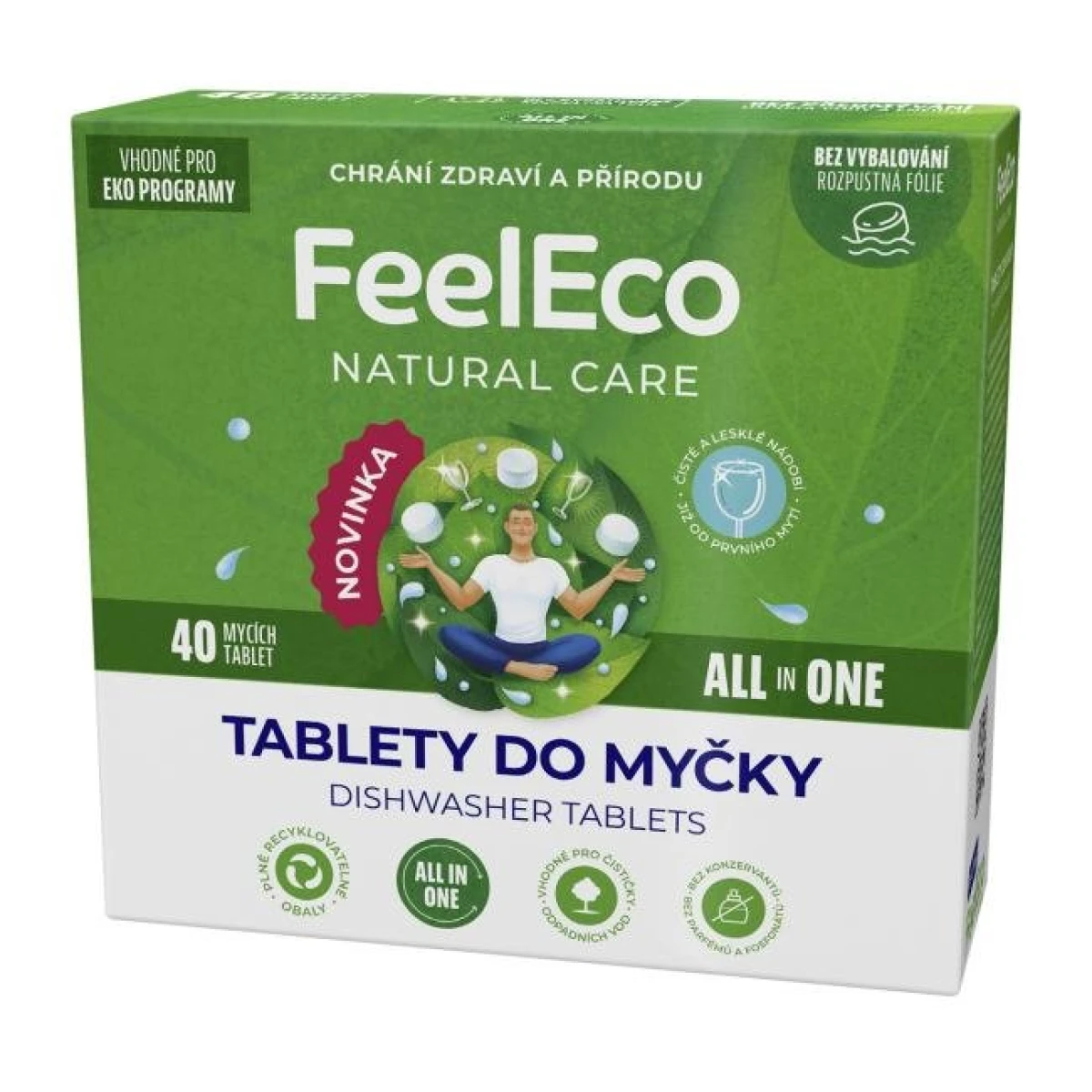 Feel Eco tablety do umývačky All in One 40 ks 