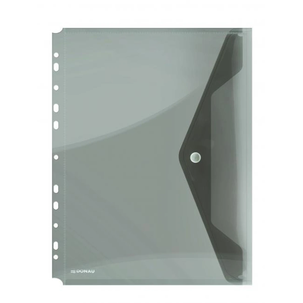 Plastový obal A4 s cvočkom a eurodierovaním DONAU dymový 