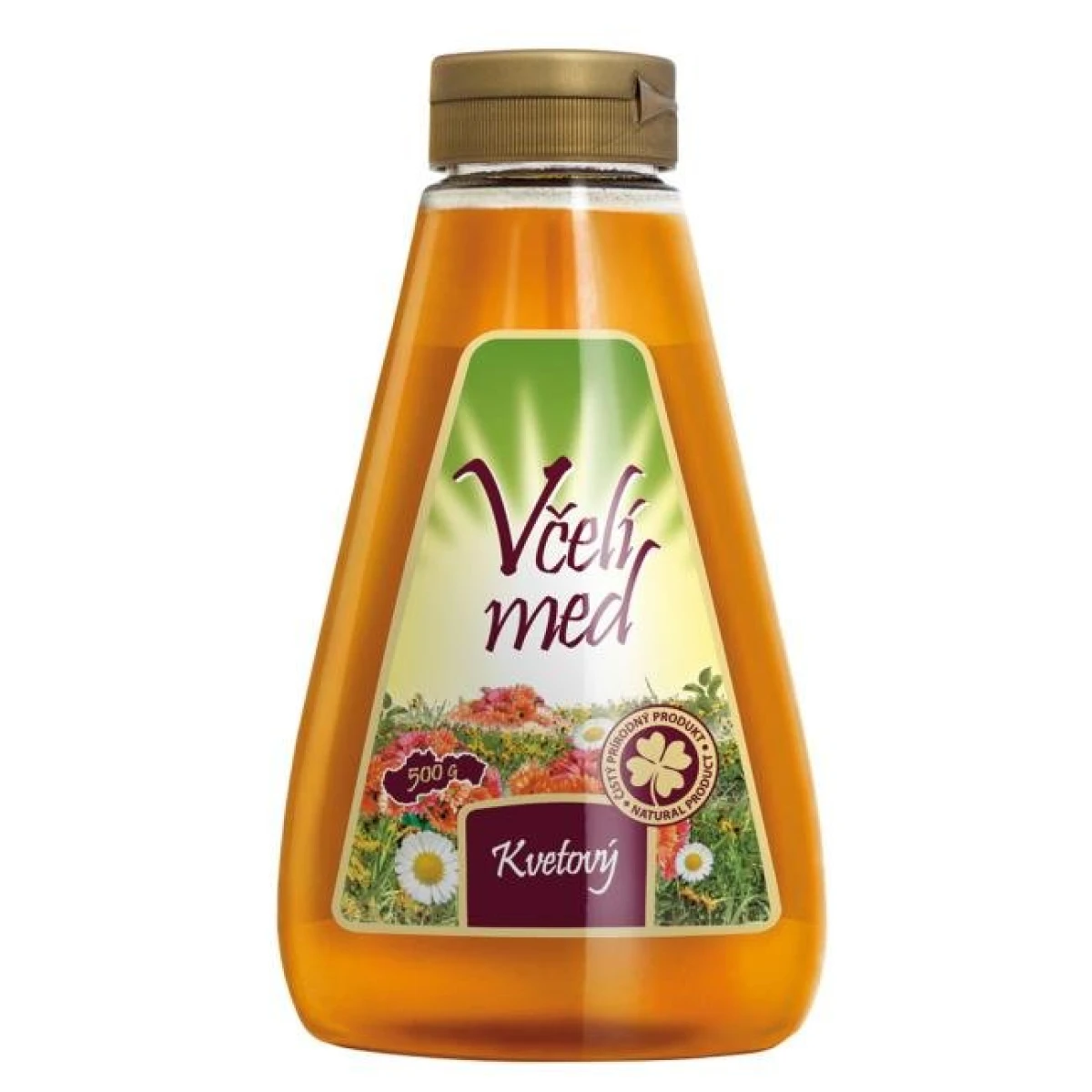 Med včelí MEDAS kvetový s dávkovačom 500 g. 