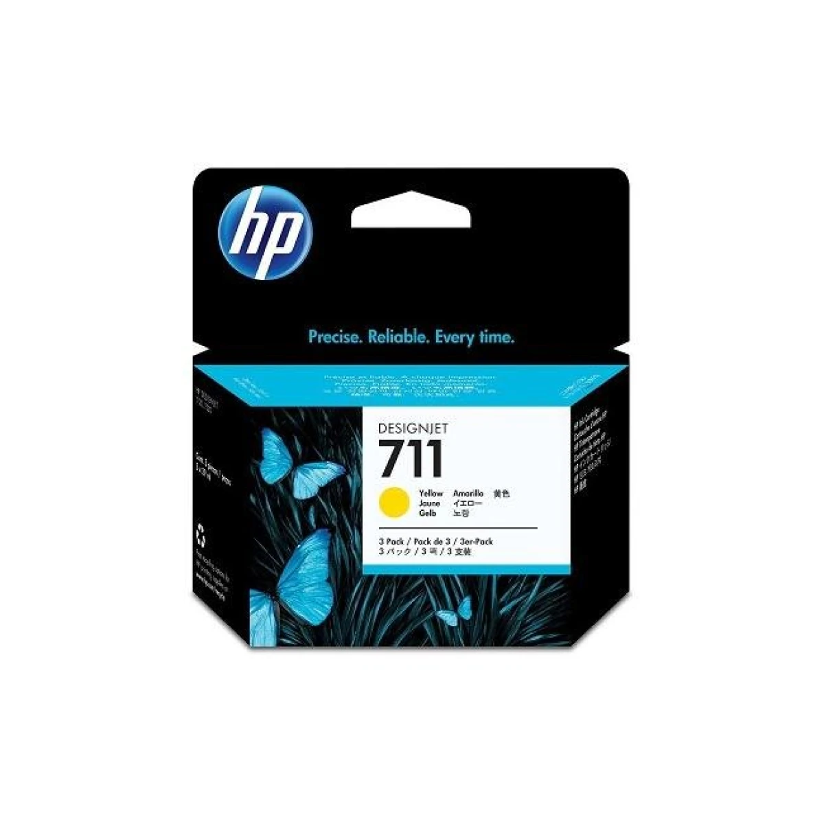 Atramentová náplň HP CZ136A HP 711 yellow (3x29 ml) pre DesignJet T120/T520/T130/T530