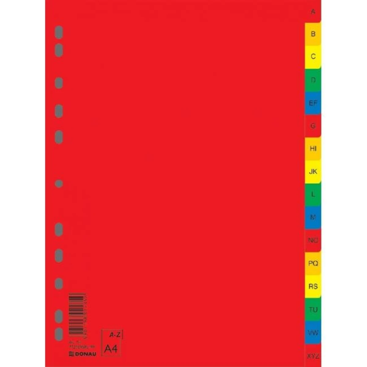 Plastový rozraďovač DONAU A-Z farebný 