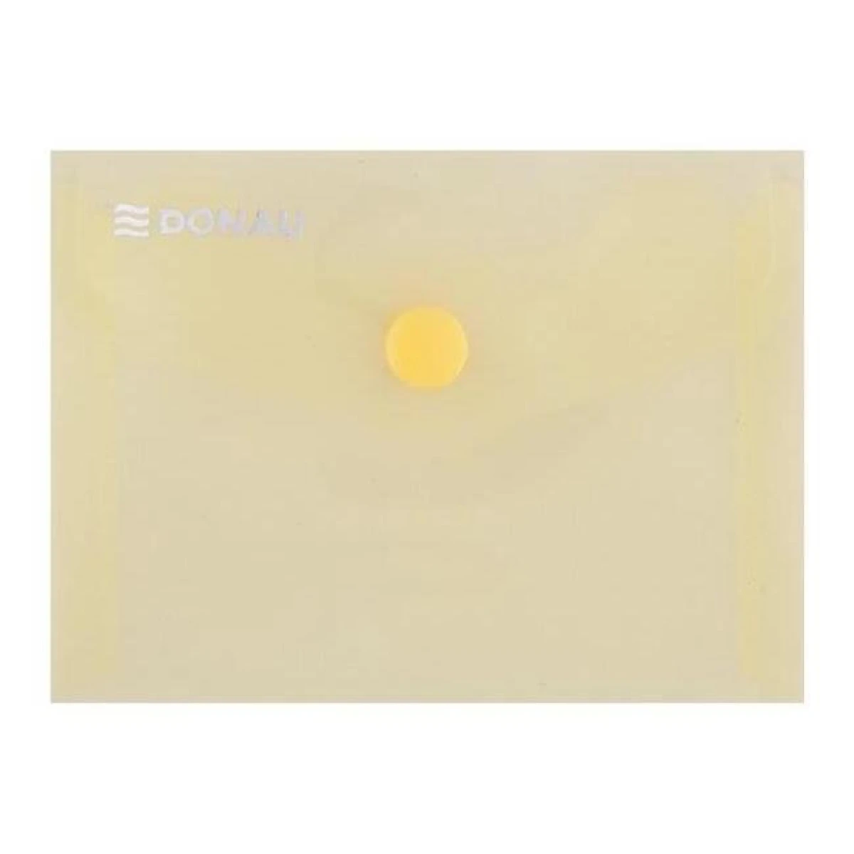 Plastový obal A7 s cvočkom DONAU žltý 