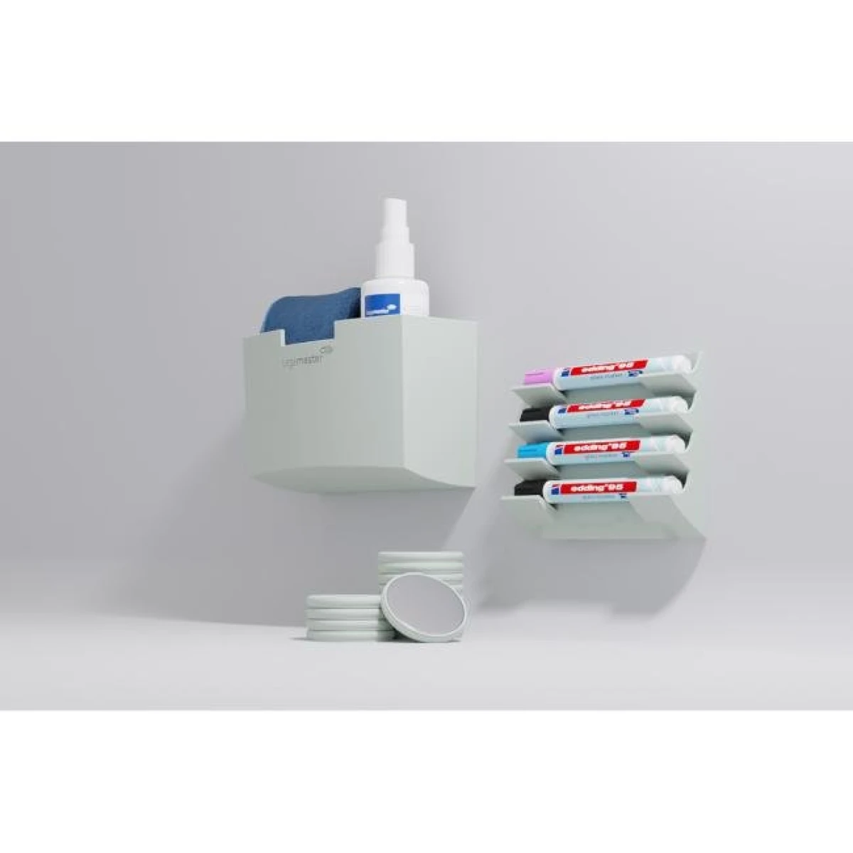 Magnety na sklenené tabule GLASSBOARD, zelené 5ks 