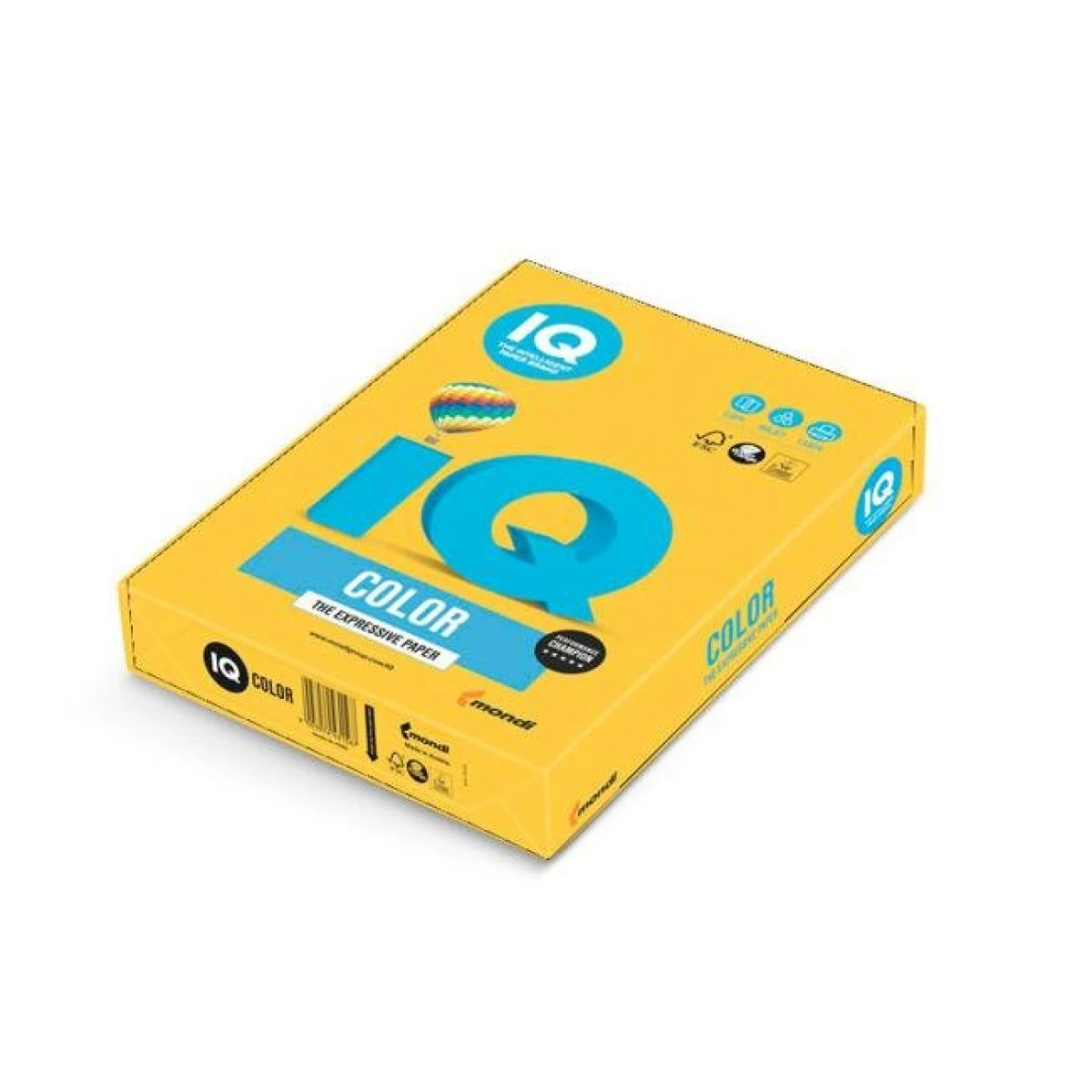 Farebný papier IQ color slnečná žltá SY40, A3 80g 