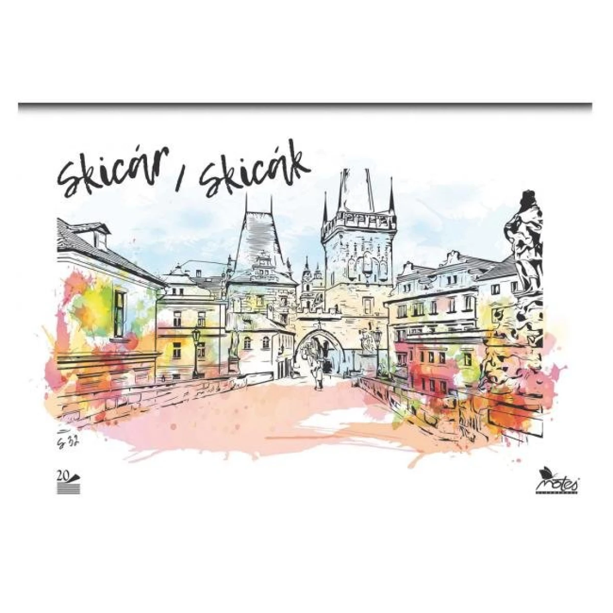 Skicár A3 20 listový biely 