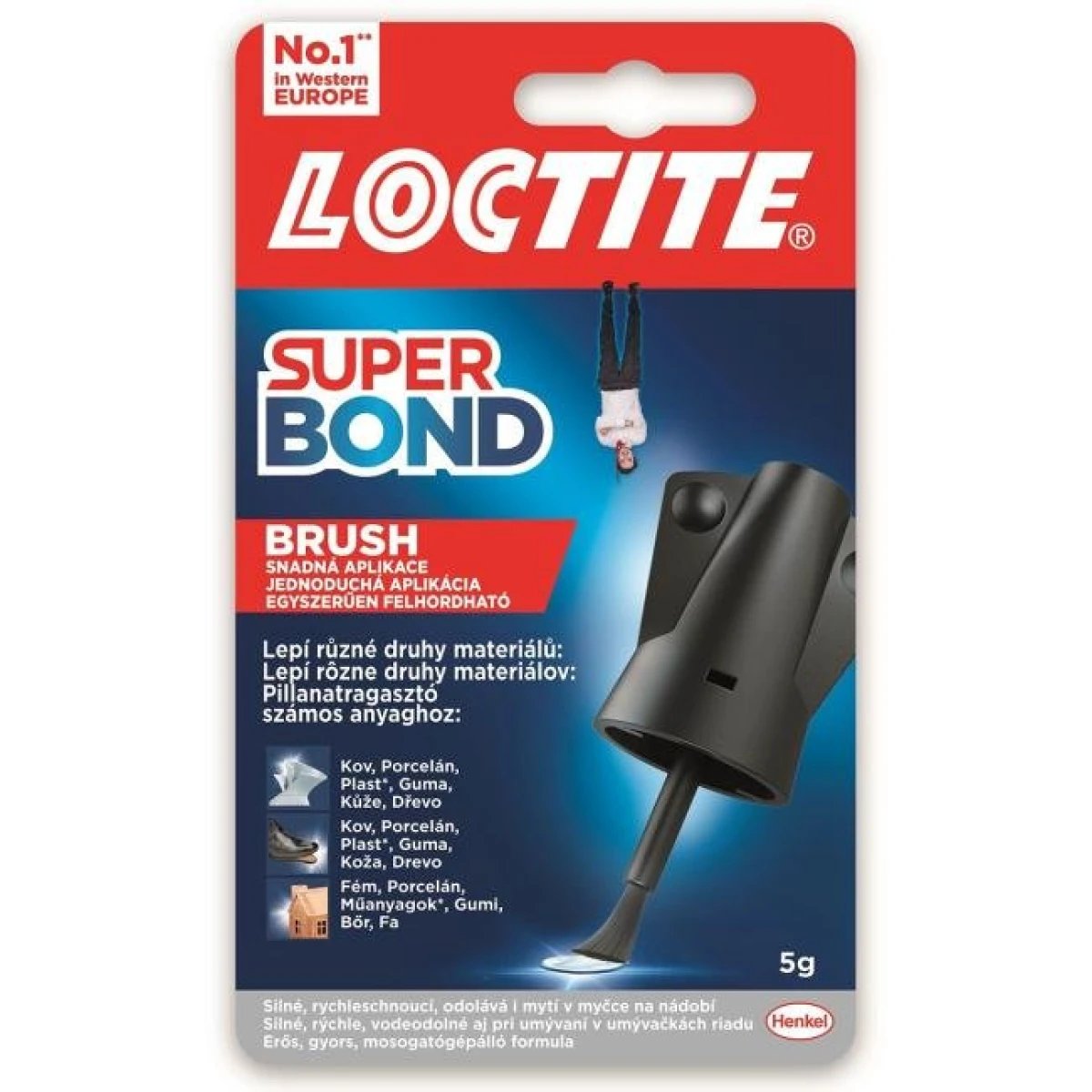 Sekundové lepidlo Loctite Super Bond Brush 5 g 
