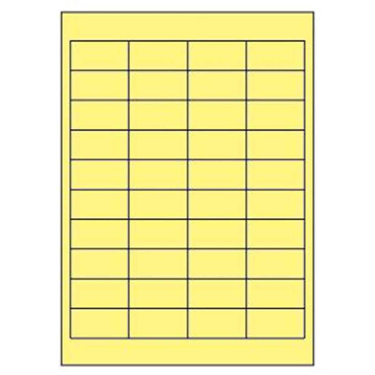 Etikety 48,5x25, 4mm žlté, 100 hárkov 