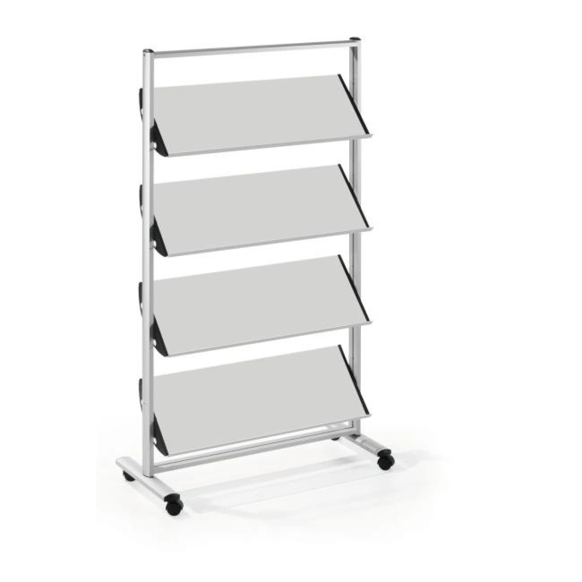 Mobilný prezentačný stojan Helit 12xA4 sivý/kov 