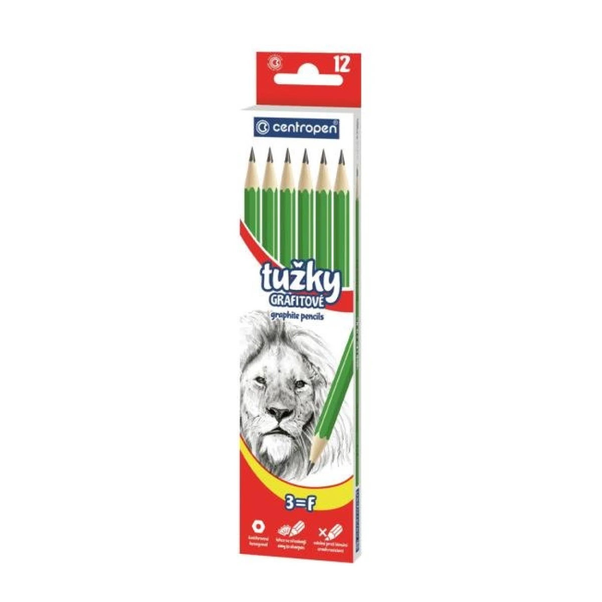 Ceruzka grafitová CENTROPEN 9510/1 č.3 , 12ks 