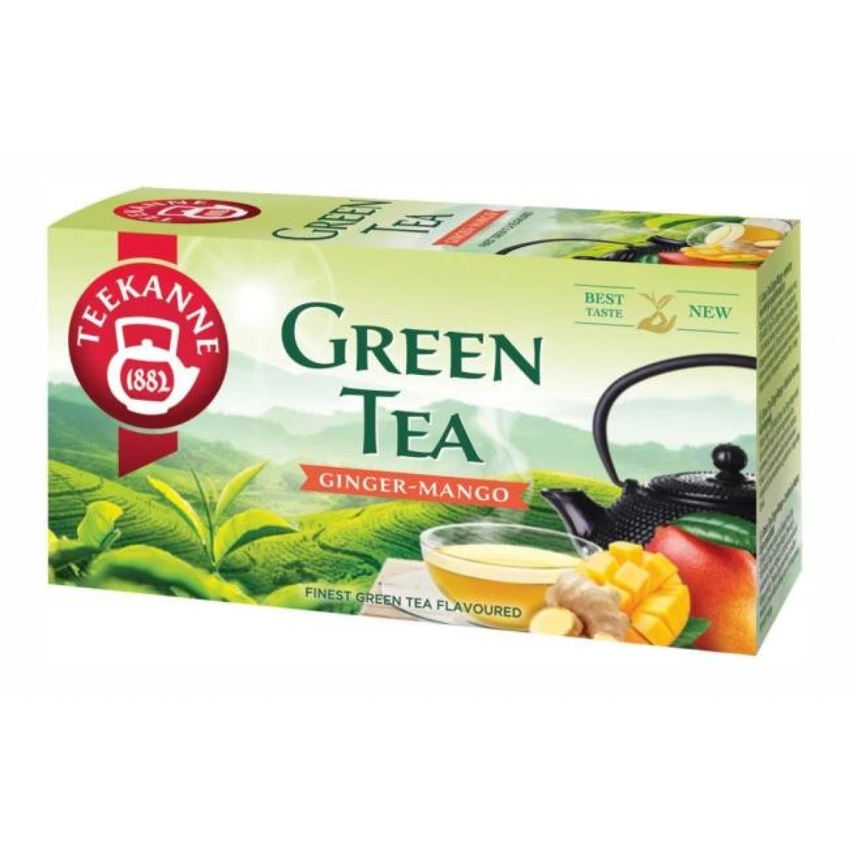 Čaj TEEKANNE zelený Ginger & Mango HB 20 x 1,75g 