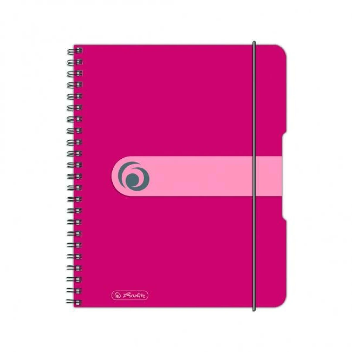 Blok poznámkový štvorčekový Herlitz Easy Orga A5 80 listov tmavoružový 