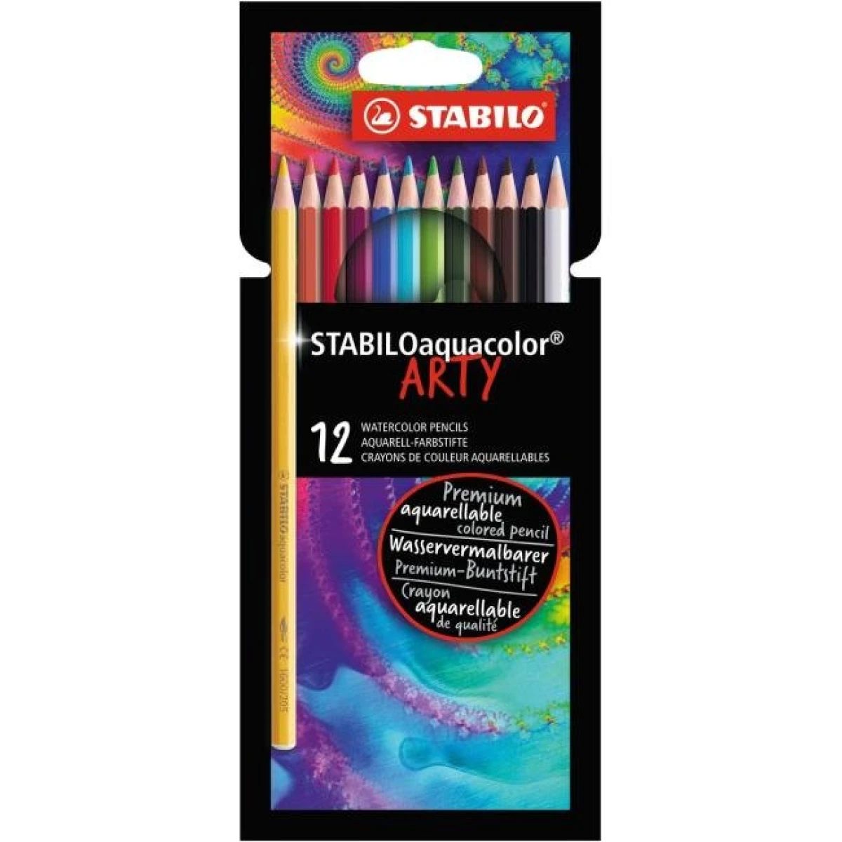 Farbičky STABILO aquacolor 12 ks sada ARTY 