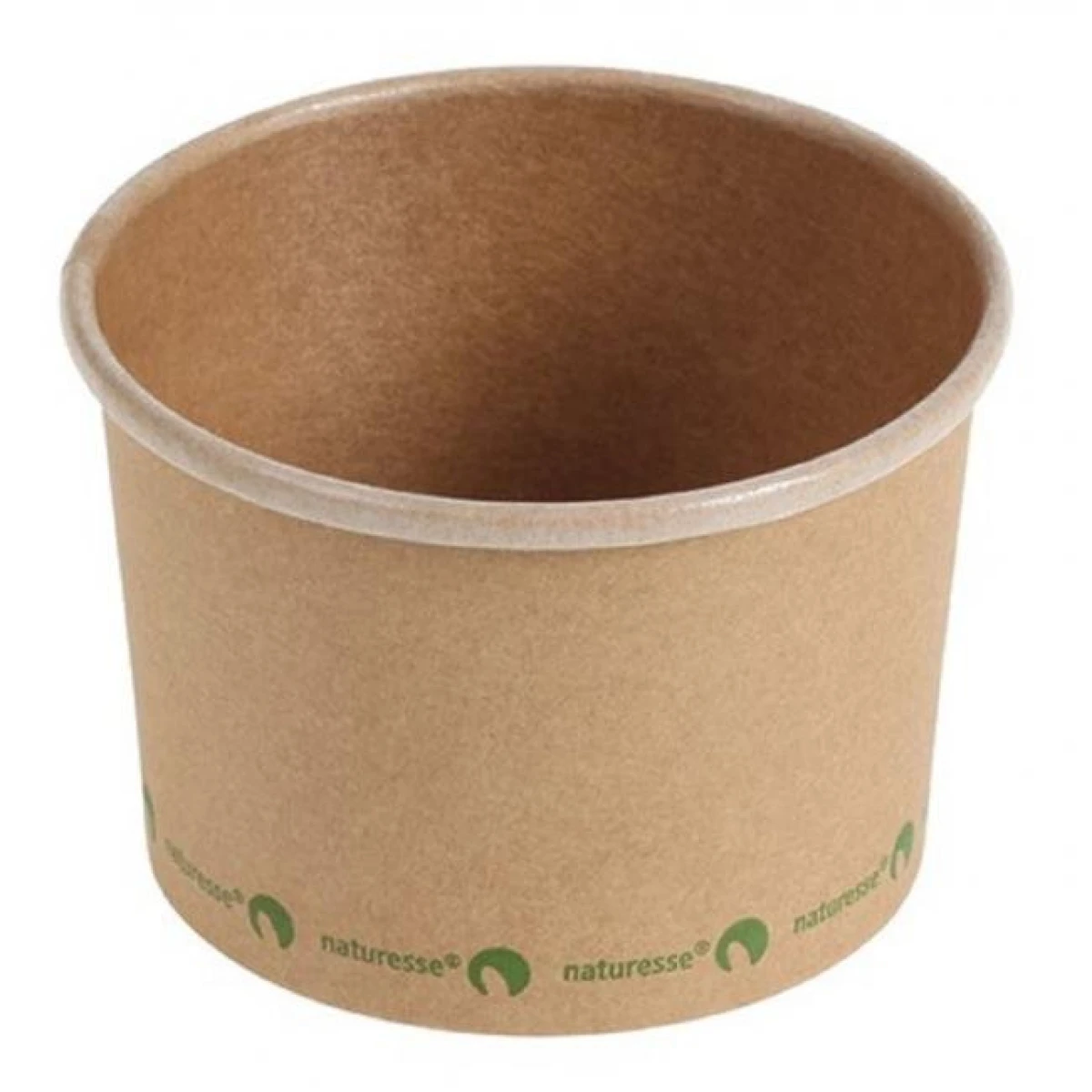 Miska papierová na polievku 240 ml hnedá 25 kusov 