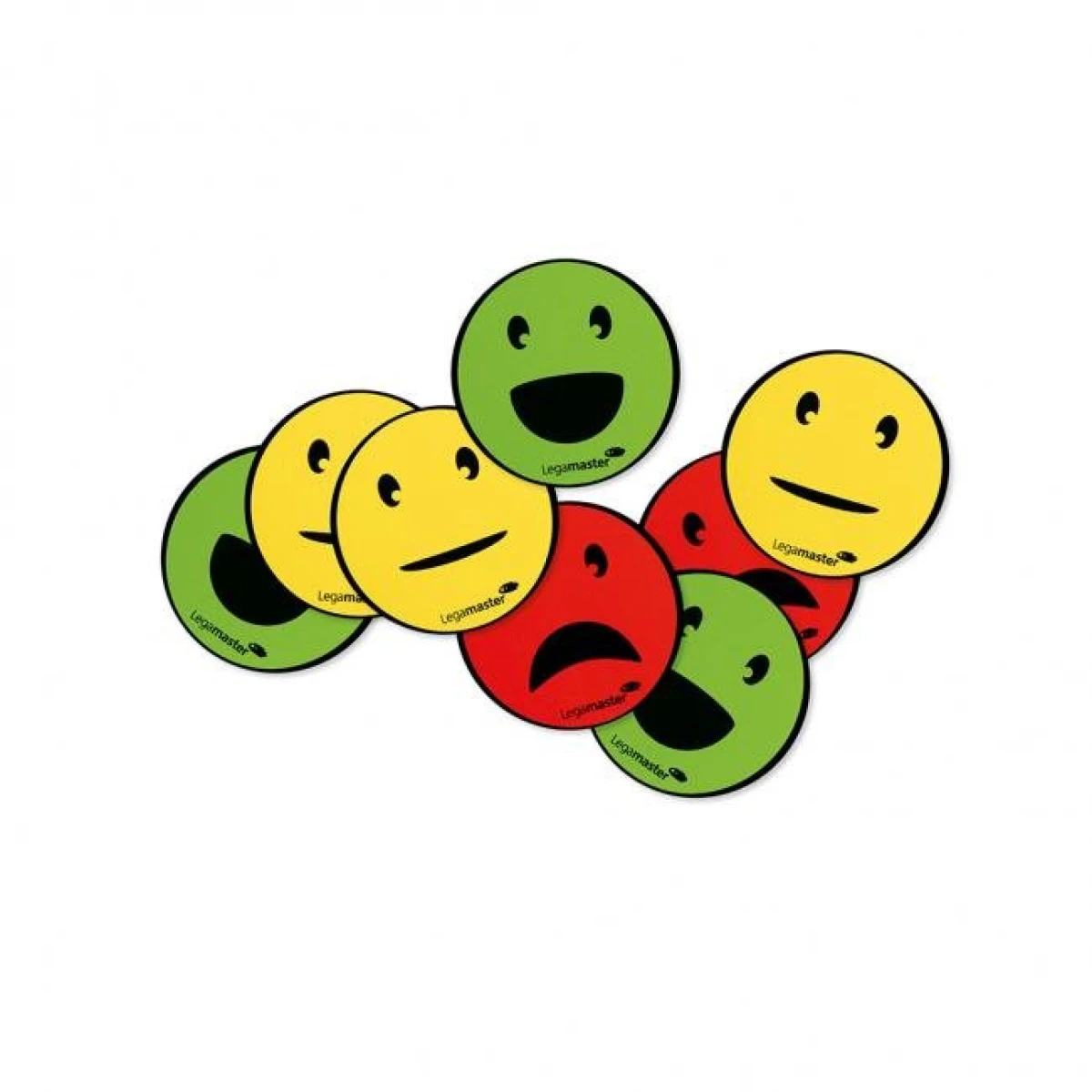 Magnety Emoticon s priemerom 50mm, mix 6 ks 