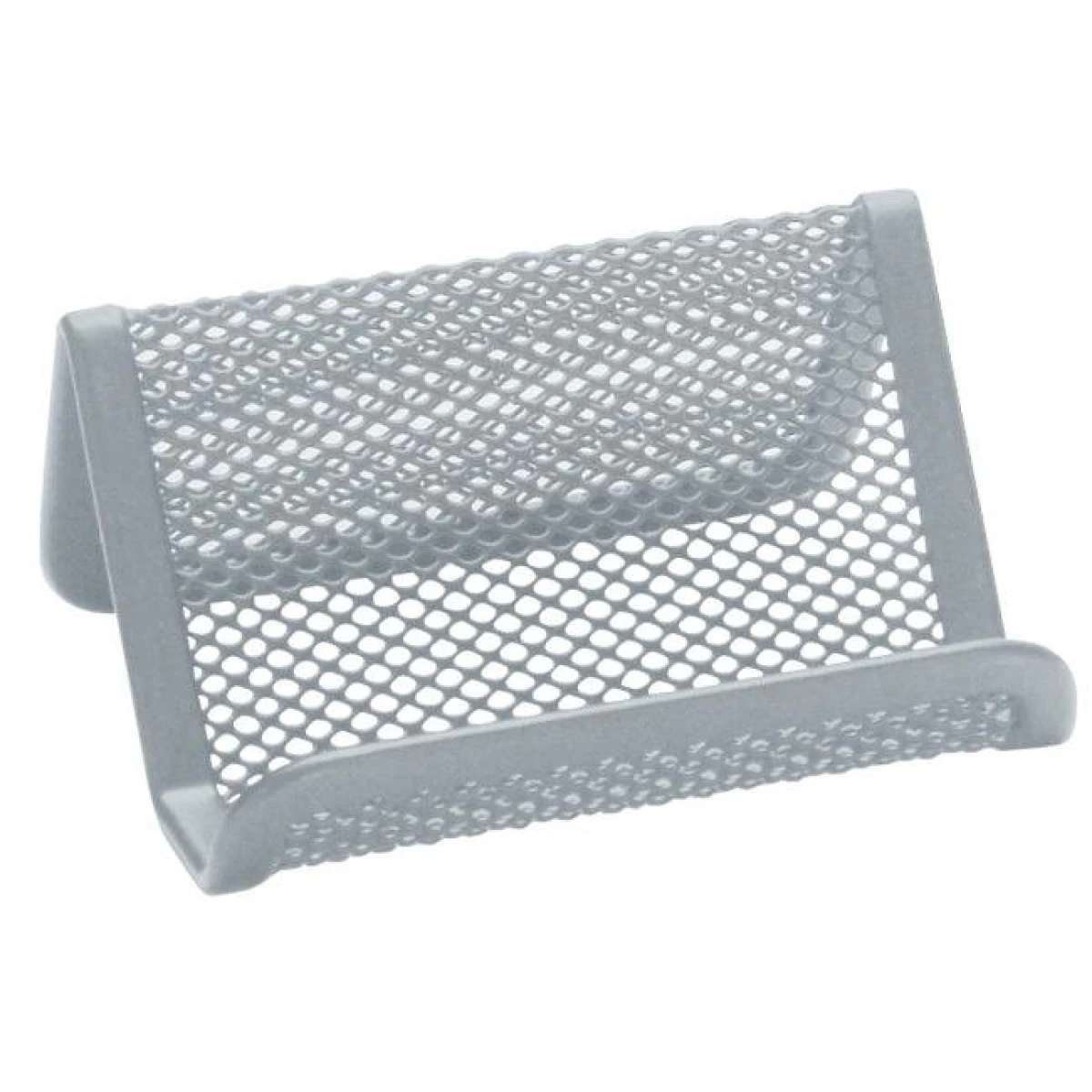 Drôtený stojan na vizitky 95x75x45mm strieborný 