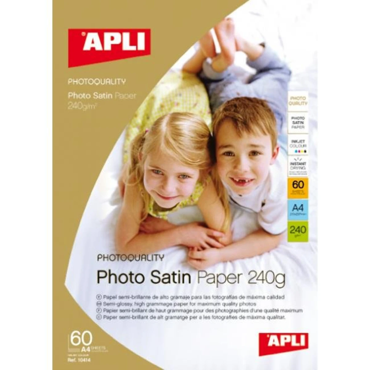 Fotopapier APLI A4 Satin, 240g, 25 hárkov 