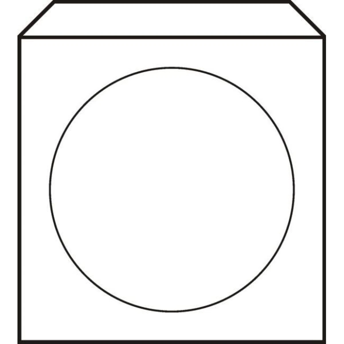 Obálky na CD 125x125 s okienkom 100 ks 