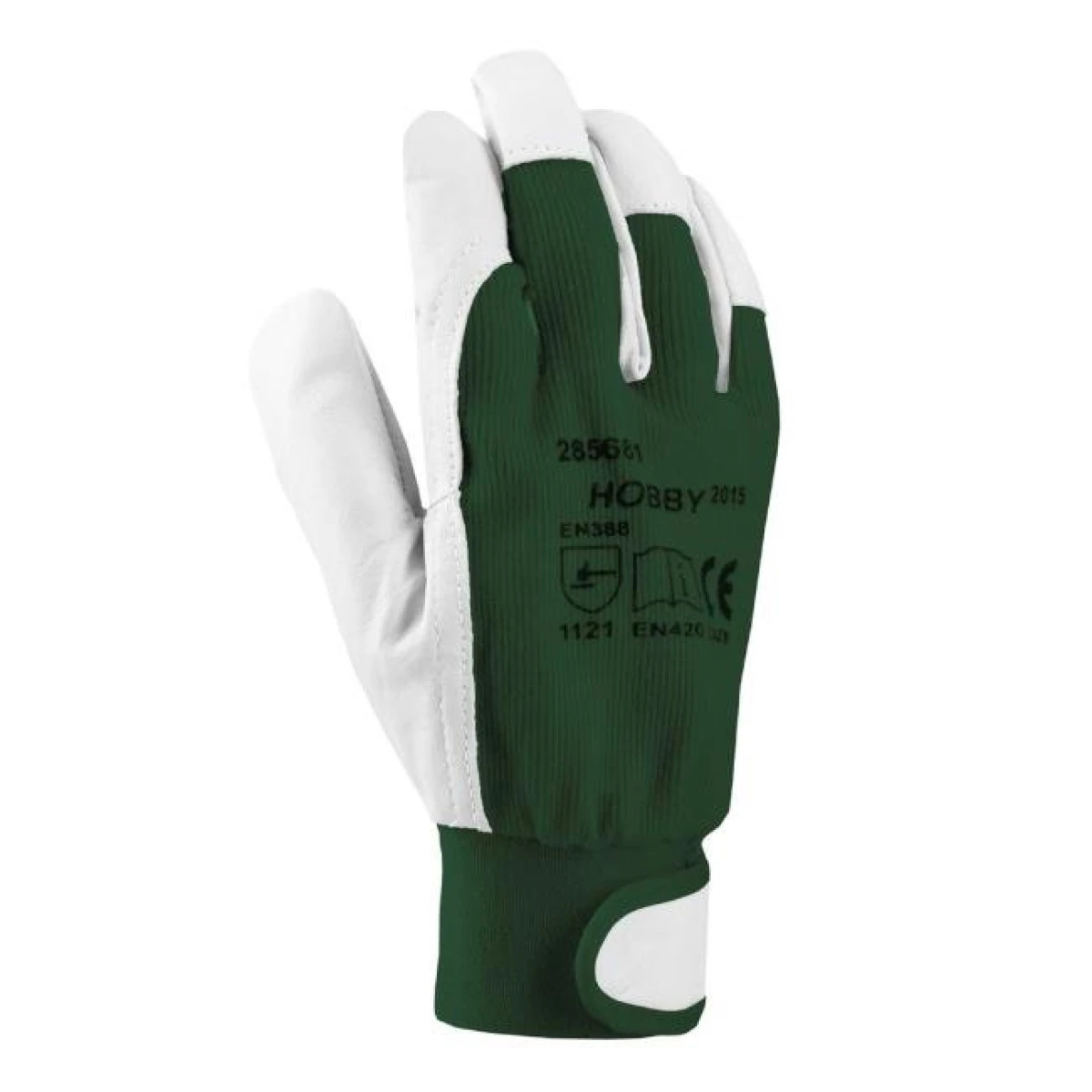 Rukavice pracovné, kombinované HOBBY zelené veľ. 8/M 