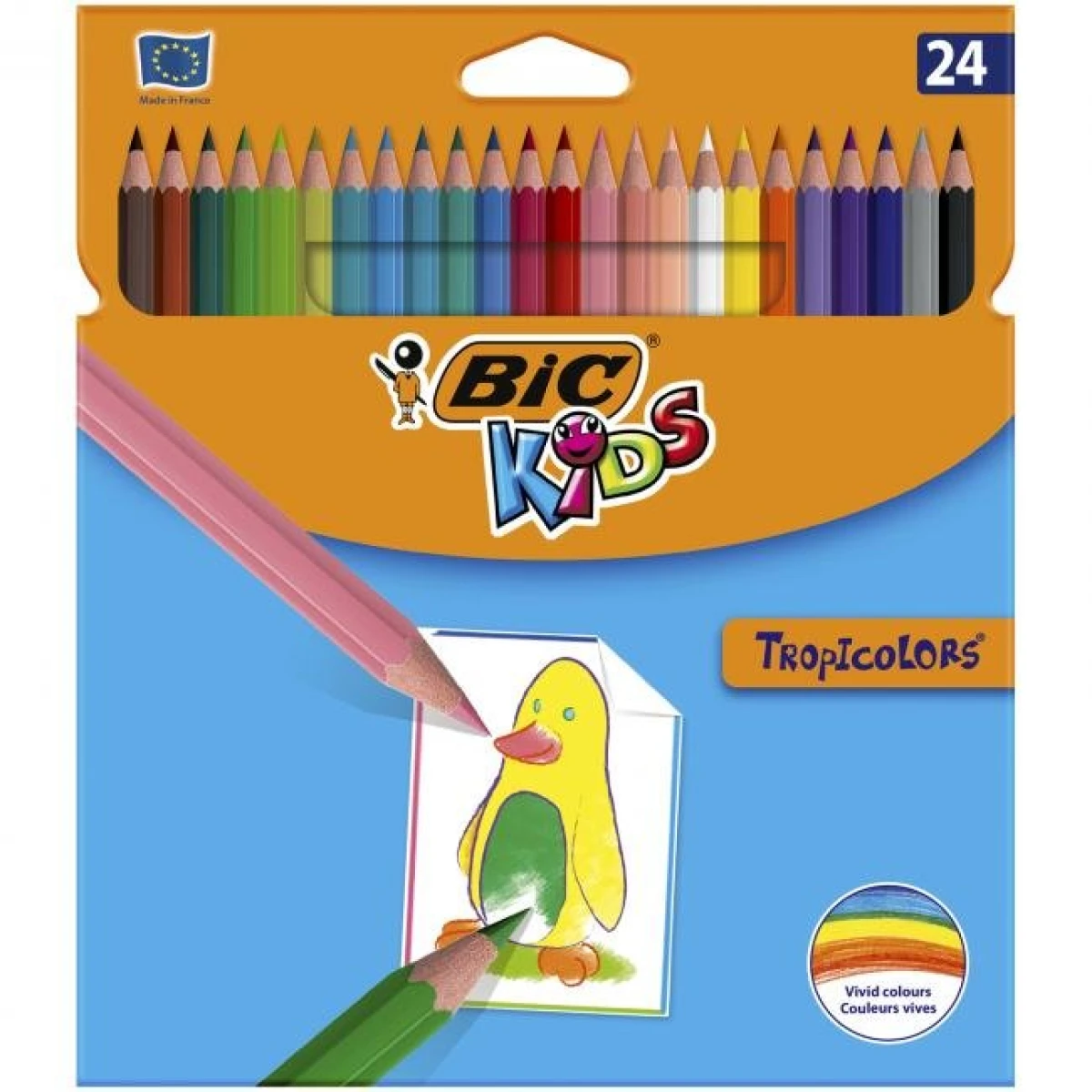 Farbičky BIC Tropicolors, 24 ks 