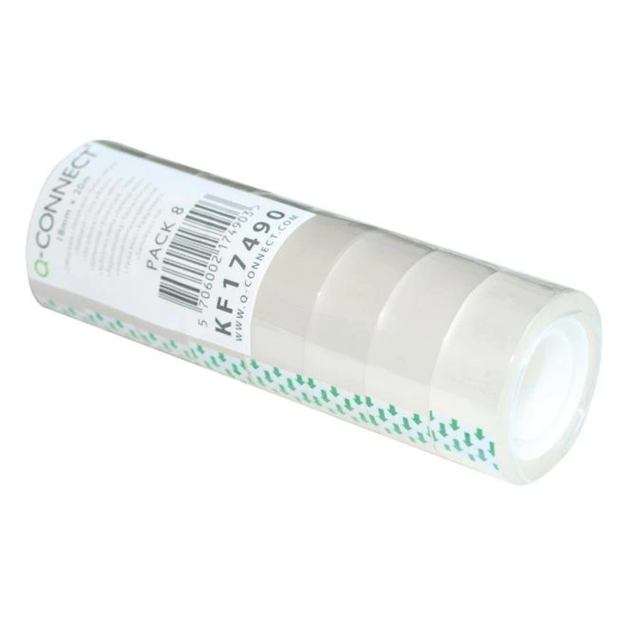 Lepiaca páska Q-CONNECT, 18 mm x 20 m, 8 ks 