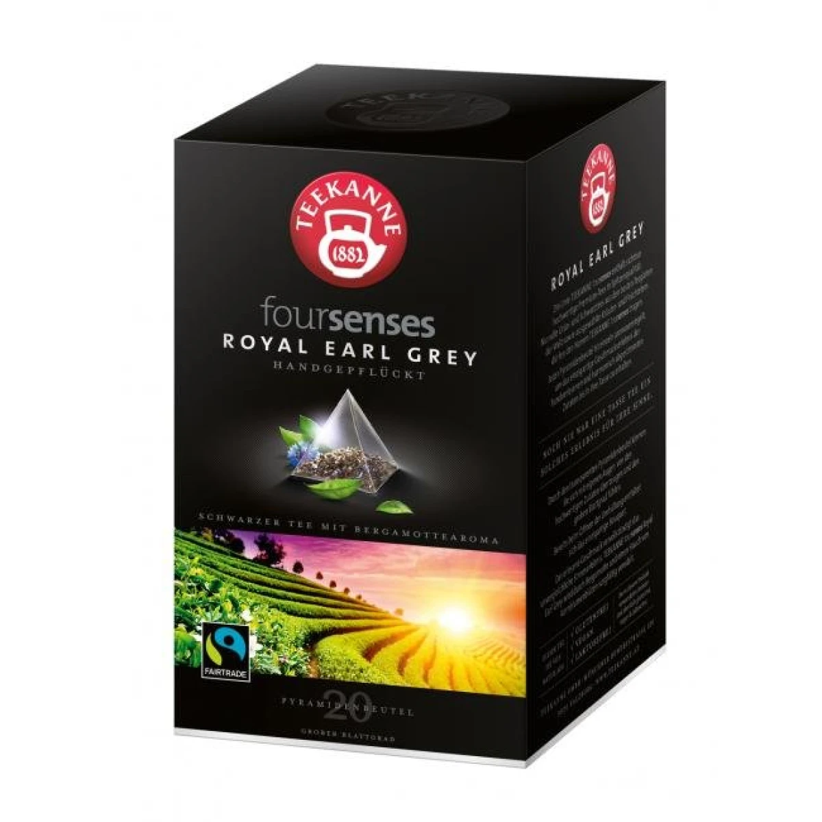 Čaj TEEKANNE FOURSENSES Royal Earl Grey Fairtrade HB 20 x 2,25g 