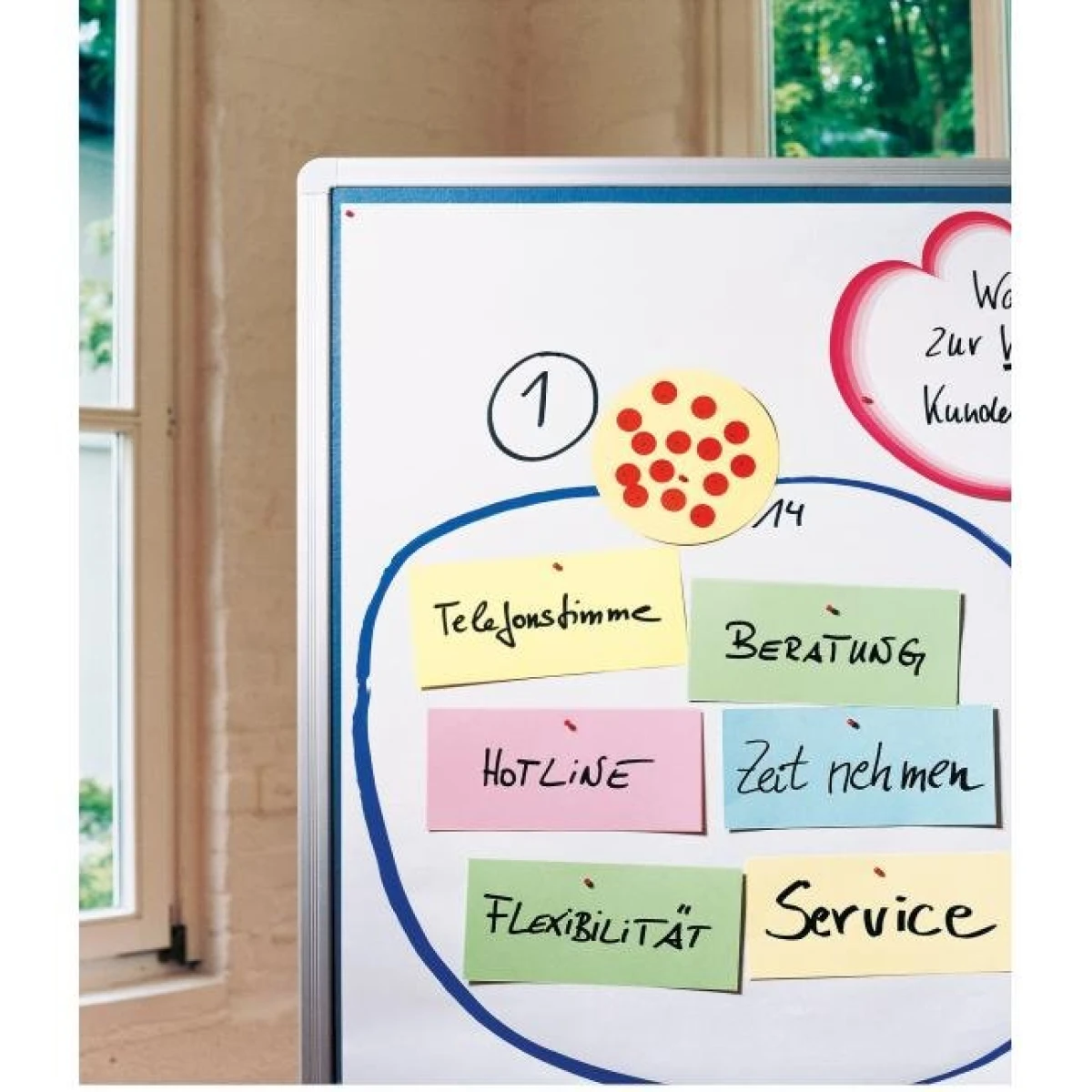 Moderačný papier 100 ks biely 