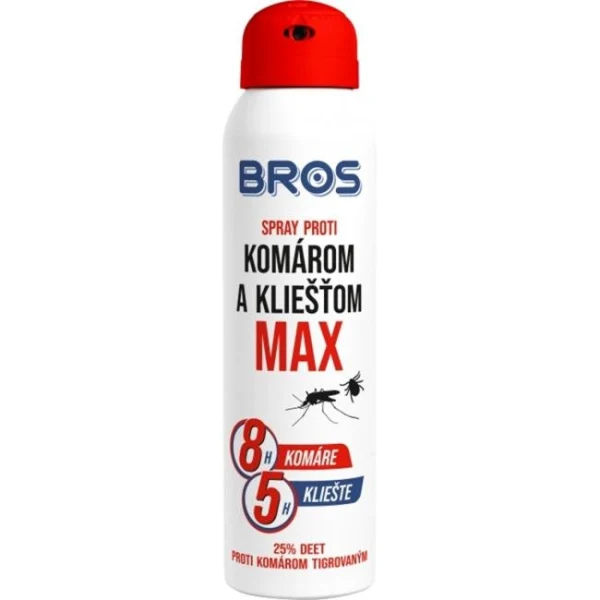 BROS sprej proti kliešťom a komárom MAX 90 ml 