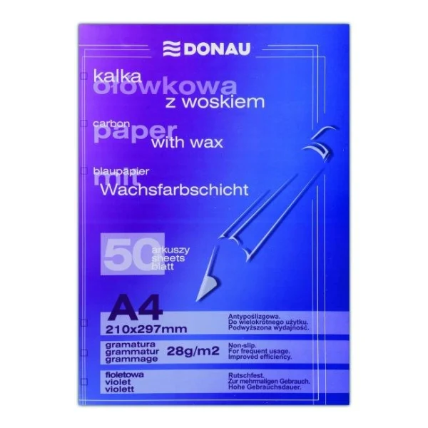 Uhľový papier fialový 50 ks 