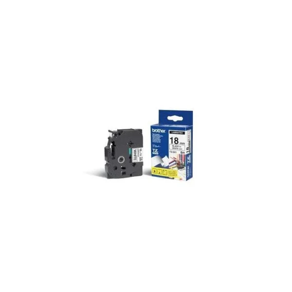 Samolepiaca páska Brother TZe-241 18 mm biela/čierna 