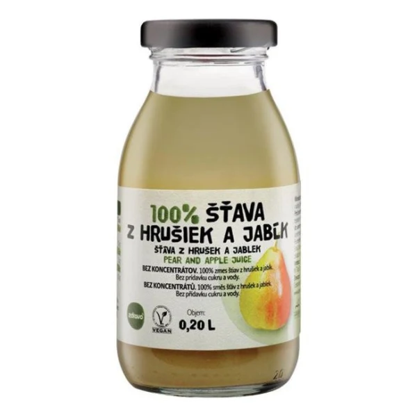 ZDRAVO šťava 100% hruškovo-jablková 10 x 0,2 ℓ NEVRATNÉ SKLO 