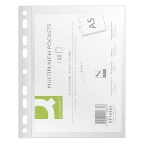 Euroobal Q-CONNECT A5 matný 50mic v sáčku 