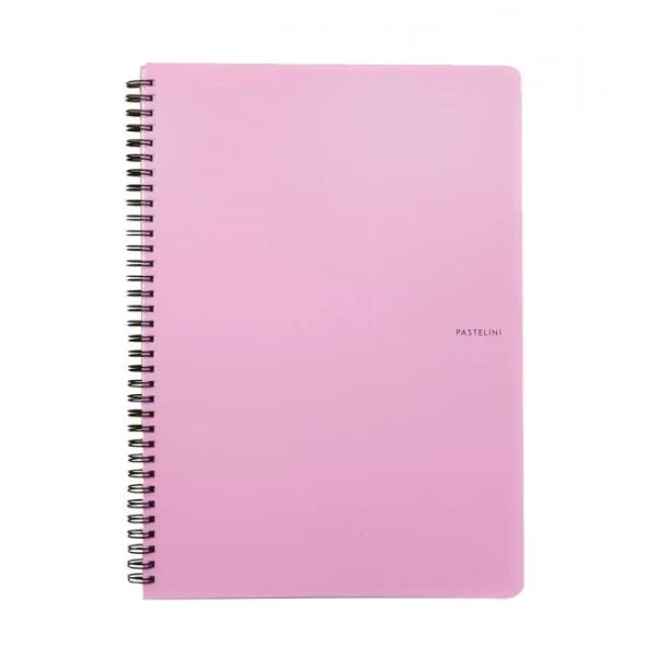 Poznámkový blok A4 Karton PP Pastelini ružový 