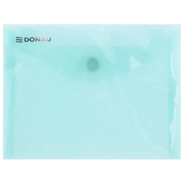 Plastový obal A6 s cvočkom DONAU zelený 