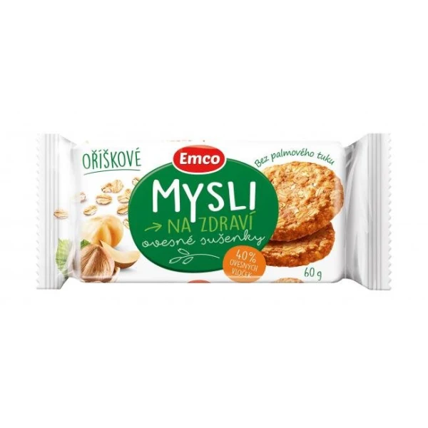 Ovsené sušienky MYSLI 60 g orieškové 