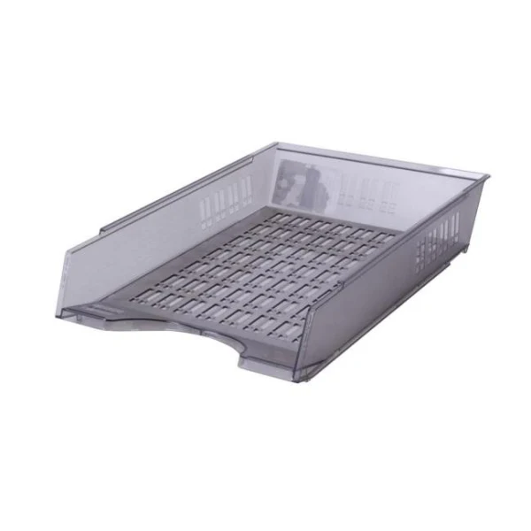 Odkladač rebrovaný priehľadný dymový 