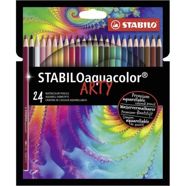 Farbičky STABILO aquacolor 24 ks sada ARTY 