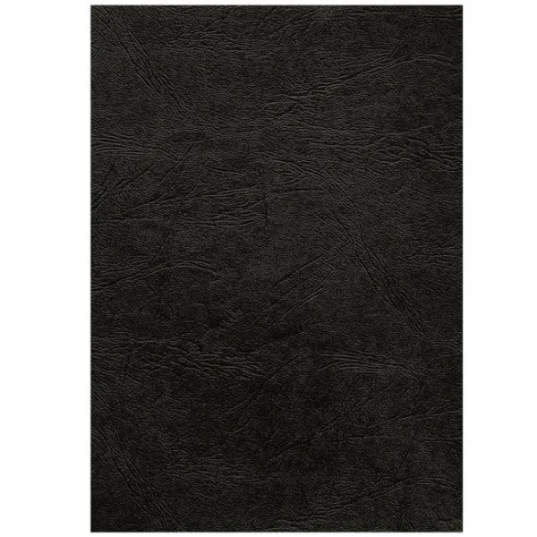 Kartónové obálky na krúžkovú väzbu Delta koža A3 čierne 