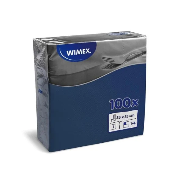 Papierové servítky 1-vrstvové GASTRO 33 x 33cm modré (100 ks) 