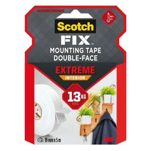 Montážna páska Scotch do interiéru supersilná, 19 mm x 5 m 