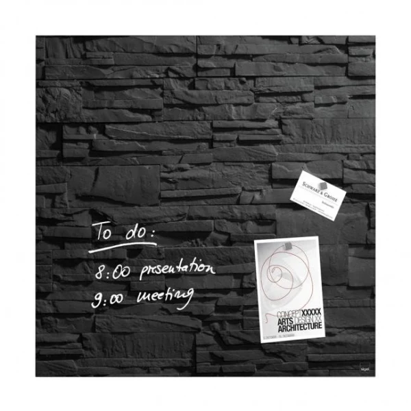 Sklenená tabuľa artverum 48x48cm bridlica 