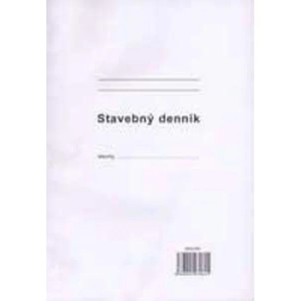 Stavebný denník, A4, 25x3+8 listov, samoprepis, číslovaný 