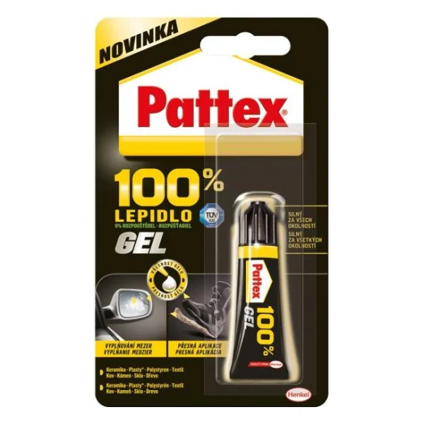 Lepidlo Pattex 100% gél 8g 