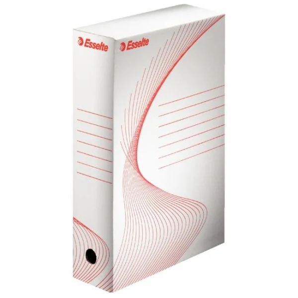 Archívny box Esselte 80mm biely/červený 