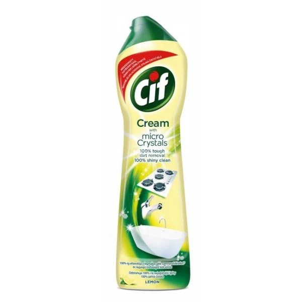 Cif Cream tekutý piesok citrón 500 ml 