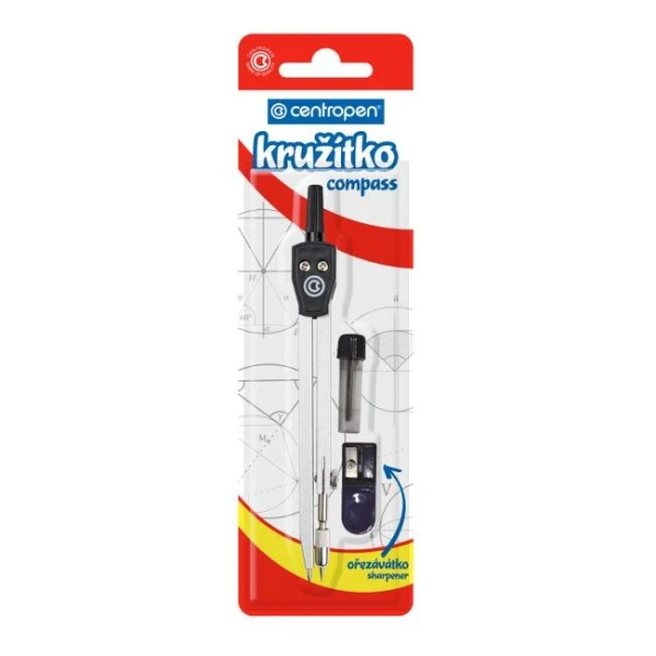 Kružidlo Centropen 9591 kovové na blistri 