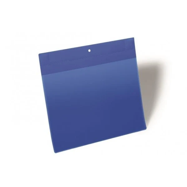 Magnetické vrecko na štítok 297 x 210 mm na šírku 10 ks modré 