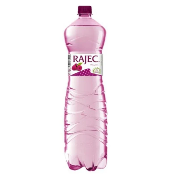 Pramenitá voda Rajec ochutená - malina jemne sýtená 6 x 1,5 ℓ 