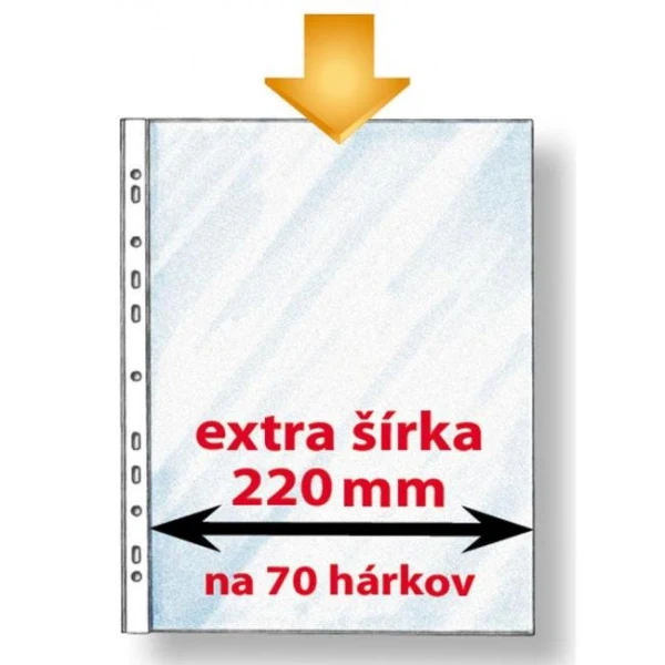 Euroobal Karton PP economy A4 maxi extra široký 50mic 50ks 